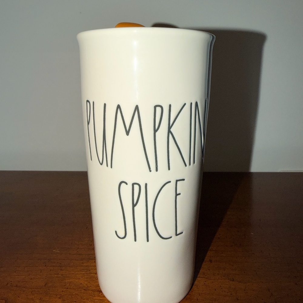Rae Dunn Pumpkin Spice Tall Mug - Cream